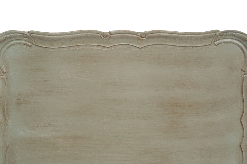 Biscottini Vassoio in legno finitura verde salvia Made in Italy