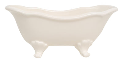 Biscottini Contenitore multifunzione in porcellana bianca con decoro "Le Bain Paris" L25,6xPR12,7xH11,5 cm