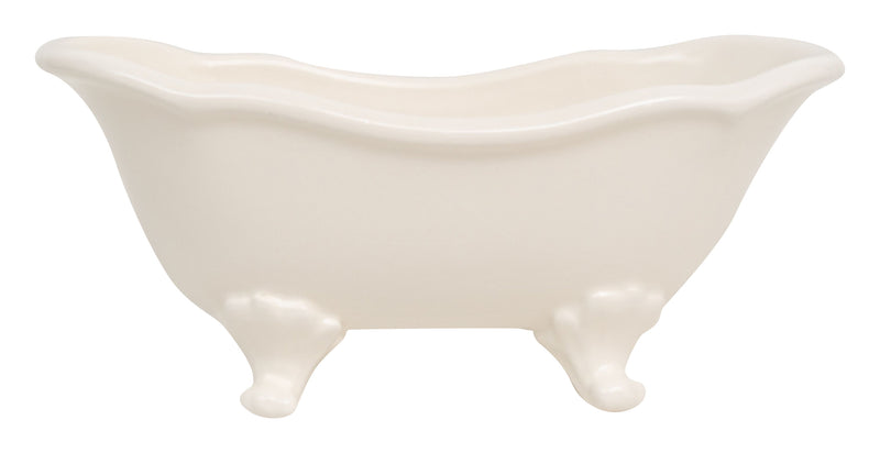 Biscottini Contenitore multifunzione in porcellana bianca con decoro "Le Bain Paris" L25,6xPR12,7xH11,5 cm