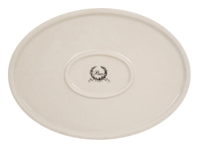 Biscottini Contenitore con coperchio in porcellana bianca decorata "Le Bain Paris" L20,5xPR15xH6 cm