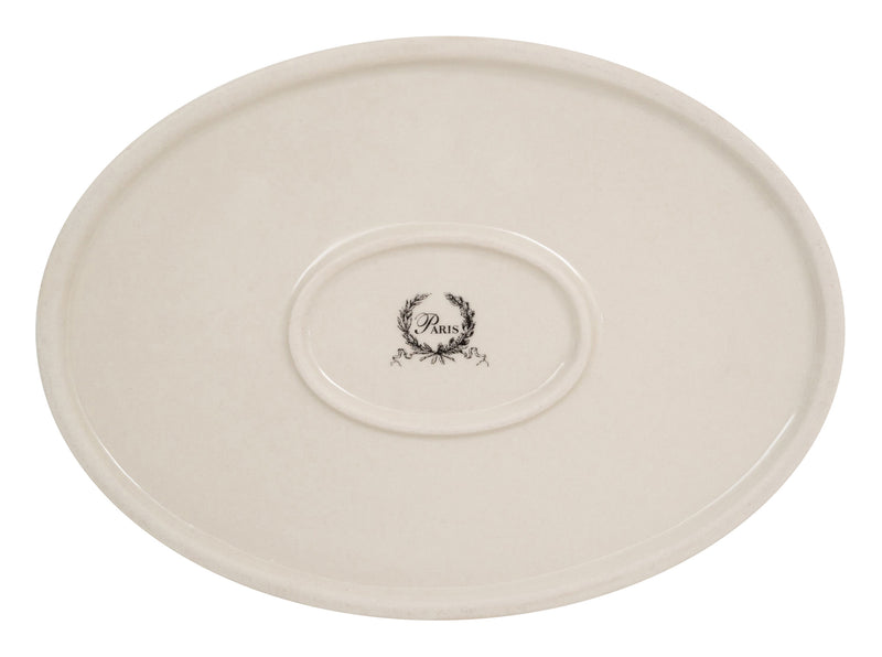 Biscottini Contenitore con coperchio in porcellana bianca decorata "Le Bain Paris" L20,5xPR15xH6 cm