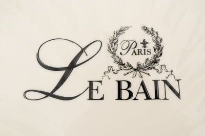 Biscottini Porta saponetta svuota tasche in porcellana bianca decorata "Le Bain Paris" L20xPR19xH3,8 cm