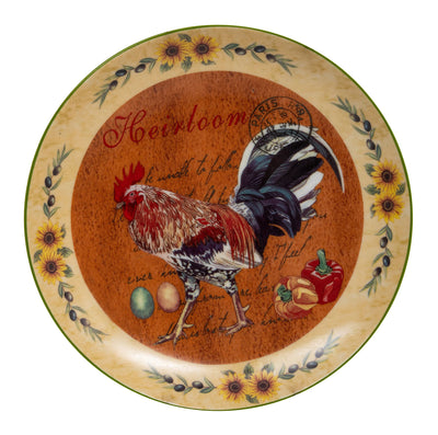 Biscottini Set tre piatti decorativi da parete in ceramica decorata L20XPR20XH2 cm