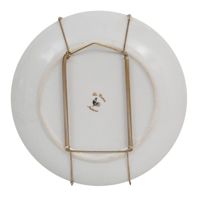 Biscottini Set tre piatti decorativi da parete in ceramica decorata L20XPR20XH2 cm