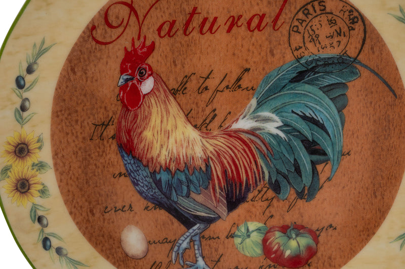 Biscottini Set tre piatti decorativi da parete in ceramica decorata L20XPR20XH2 cm