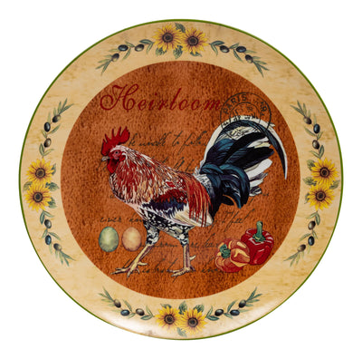 Biscottini Set tre piatti decorativi da parete in ceramica decorata L40XPR40XH4 cm