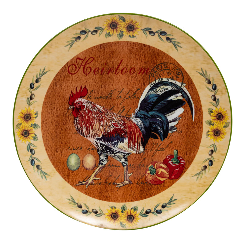 Biscottini Set tre piatti decorativi da parete in ceramica decorata L40XPR40XH4 cm