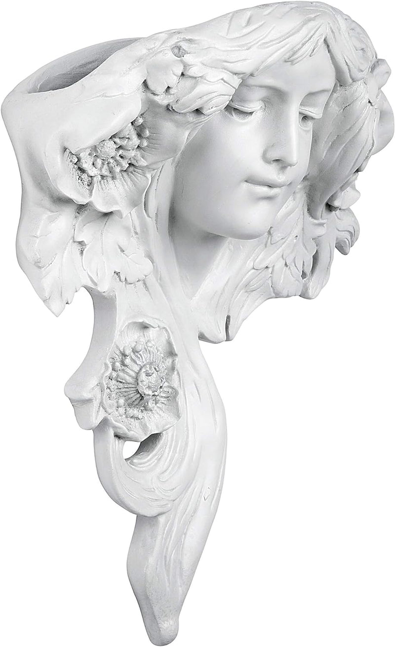 Design Toscano NG302815 Le Etoile: Scultura da Muro Greenman Francese, Pietra Antica, 14x33x38 cm