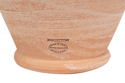 Biscottini PORTAOMBRELLI ANFORA/ORCIO CON ANELLI IN TERRACOTTA FATTO A MANO SUL TORNIO PER PIANTE E FIORI L32XPR32XH46 CM