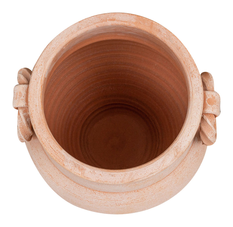 Biscottini PORTAOMBRELLI ANFORA/ORCIO CON ANELLI IN TERRACOTTA FATTO A MANO SUL TORNIO PER PIANTE E FIORI L32XPR32XH46 CM