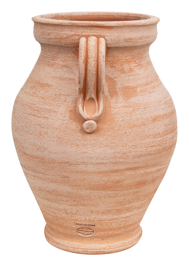 Biscottini PORTAOMBRELLI ANFORA/ORCIO CON MANICI IN TERRACOTTA FATTO A MANO SUL TORNIO PER PIANTE E FIORI L38XPR33XH45 CM