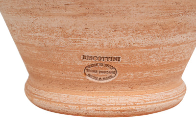Biscottini PORTAOMBRELLI ANFORA/ORCIO CON MANICI IN TERRACOTTA FATTO A MANO SUL TORNIO PER PIANTE E FIORI L38XPR33XH45 CM