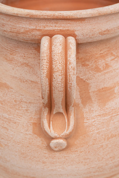 Biscottini PORTAOMBRELLI ANFORA/ORCIO CON MANICI IN TERRACOTTA FATTO A MANO SUL TORNIO PER PIANTE E FIORI L38XPR33XH45 CM