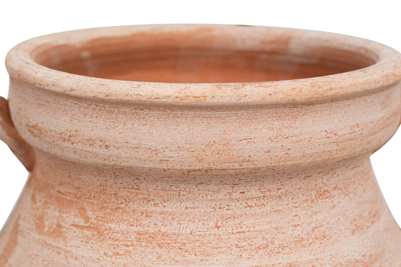 Biscottini PORTAOMBRELLI ANFORA/ORCIO CON MANICI IN TERRACOTTA FATTO A MANO SUL TORNIO PER PIANTE E FIORI L38XPR33XH45 CM