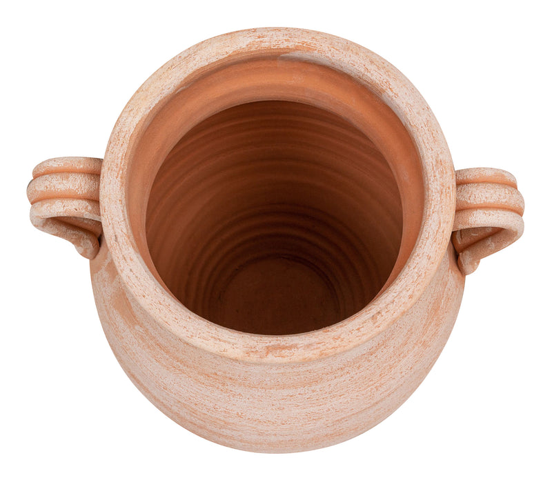 Biscottini PORTAOMBRELLI ANFORA/ORCIO CON MANICI IN TERRACOTTA FATTO A MANO SUL TORNIO PER PIANTE E FIORI L38XPR33XH45 CM