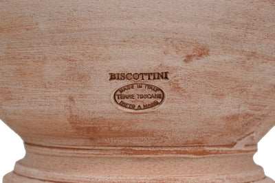 Biscottini Paniere, Paniere, Cesto, Vaso in Terracotta 100% Made in Italy interamente Lavorato a Mano L46XPR34XH46 CM