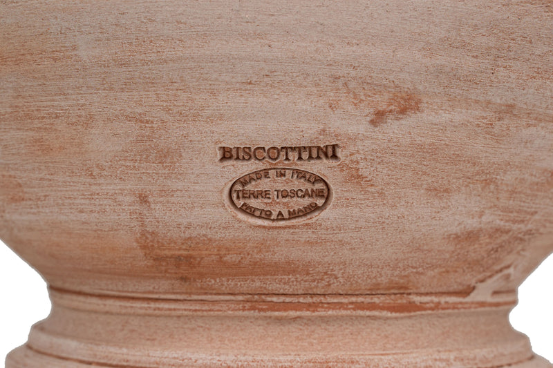 Biscottini Paniere, Paniere, Cesto, Vaso in Terracotta 100% Made in Italy interamente Lavorato a Mano L46XPR34XH46 CM