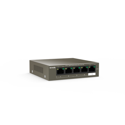 TENDA TEG1105P-4-63W - DESKTOP SWITCH 5 PORTE CON 4 POE - 10/100/1000 MBPS - CHASSIS METALLO