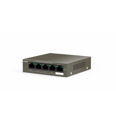 TENDA TEG1105P-4-63W - DESKTOP SWITCH 5 PORTE CON 4 POE - 10/100/1000 MBPS - CHASSIS METALLO