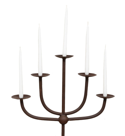 Biscottini CANDELIERE A PIANTANA IN FERRO BATTUTO LAVORATO A MANO dimensioni lunghezza