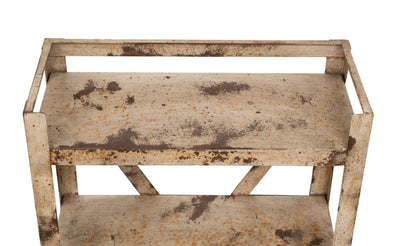 Biscottini Etagere Shabby in ferro finitura naturale anticata realizzato ferro. dimensioni