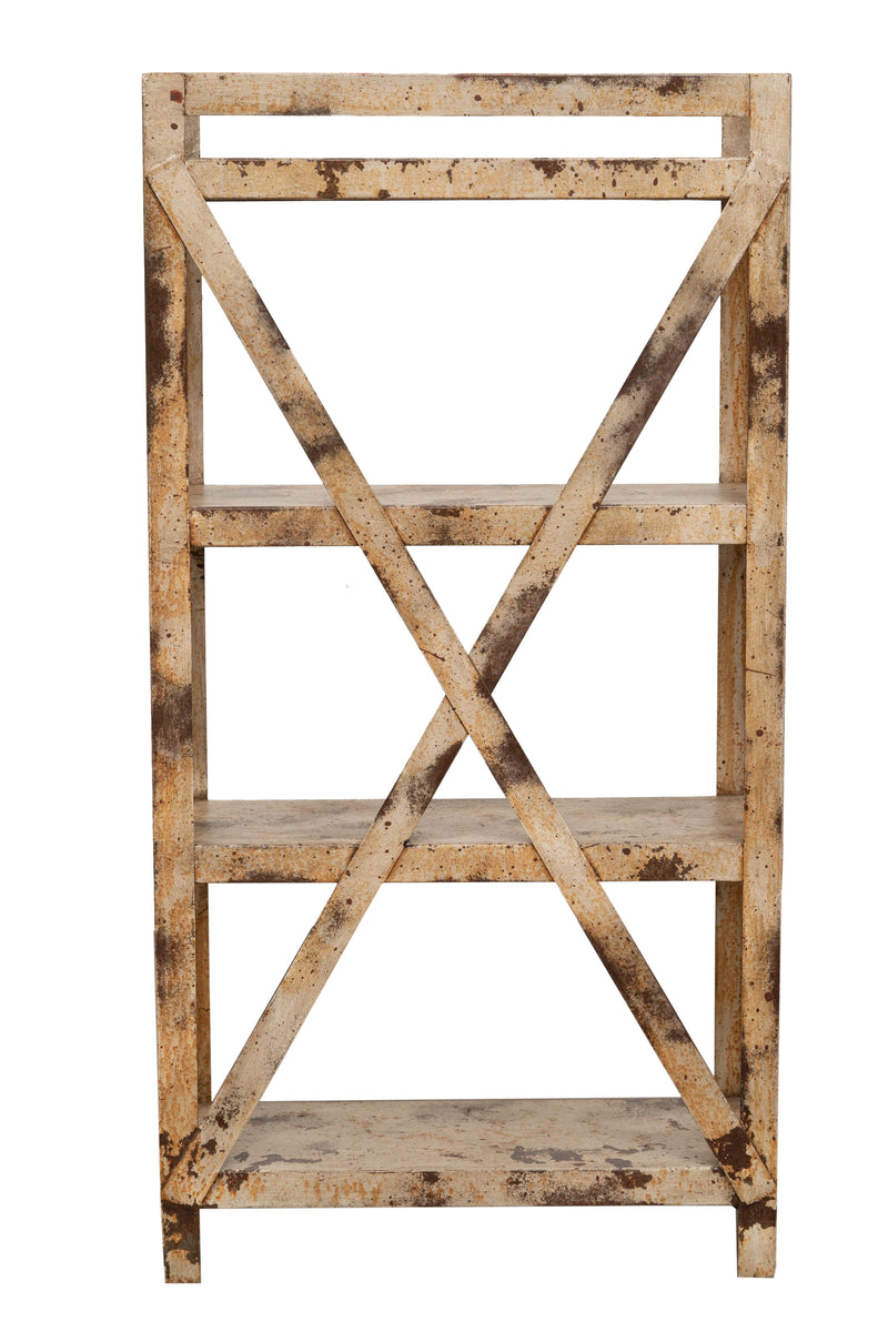 Biscottini Etagere Shabby in ferro finitura naturale anticata realizzato ferro. dimensioni