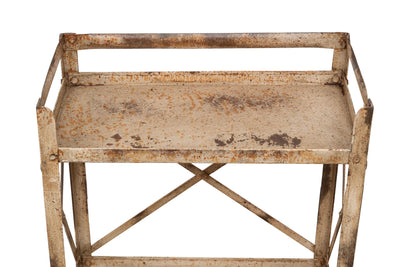 Biscottini Etagere Shabby in ferro finitura naturale anticata realizzato ferro. dimensioni