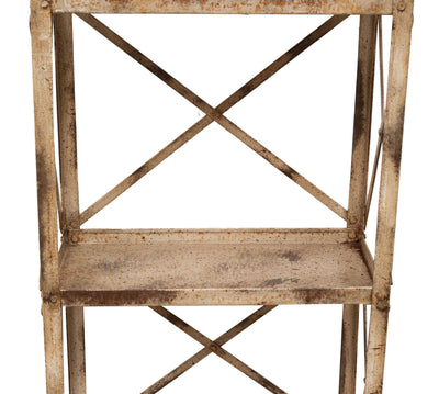 Biscottini Etagere Shabby in ferro finitura naturale anticata realizzato ferro. dimensioni