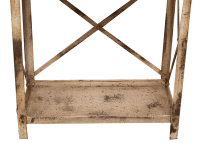 Biscottini Etagere Shabby in ferro finitura naturale anticata realizzato ferro. dimensioni