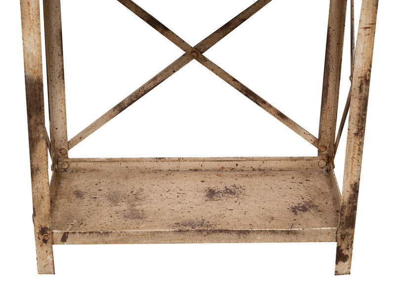 Biscottini Etagere Shabby in ferro finitura naturale anticata realizzato ferro. dimensioni