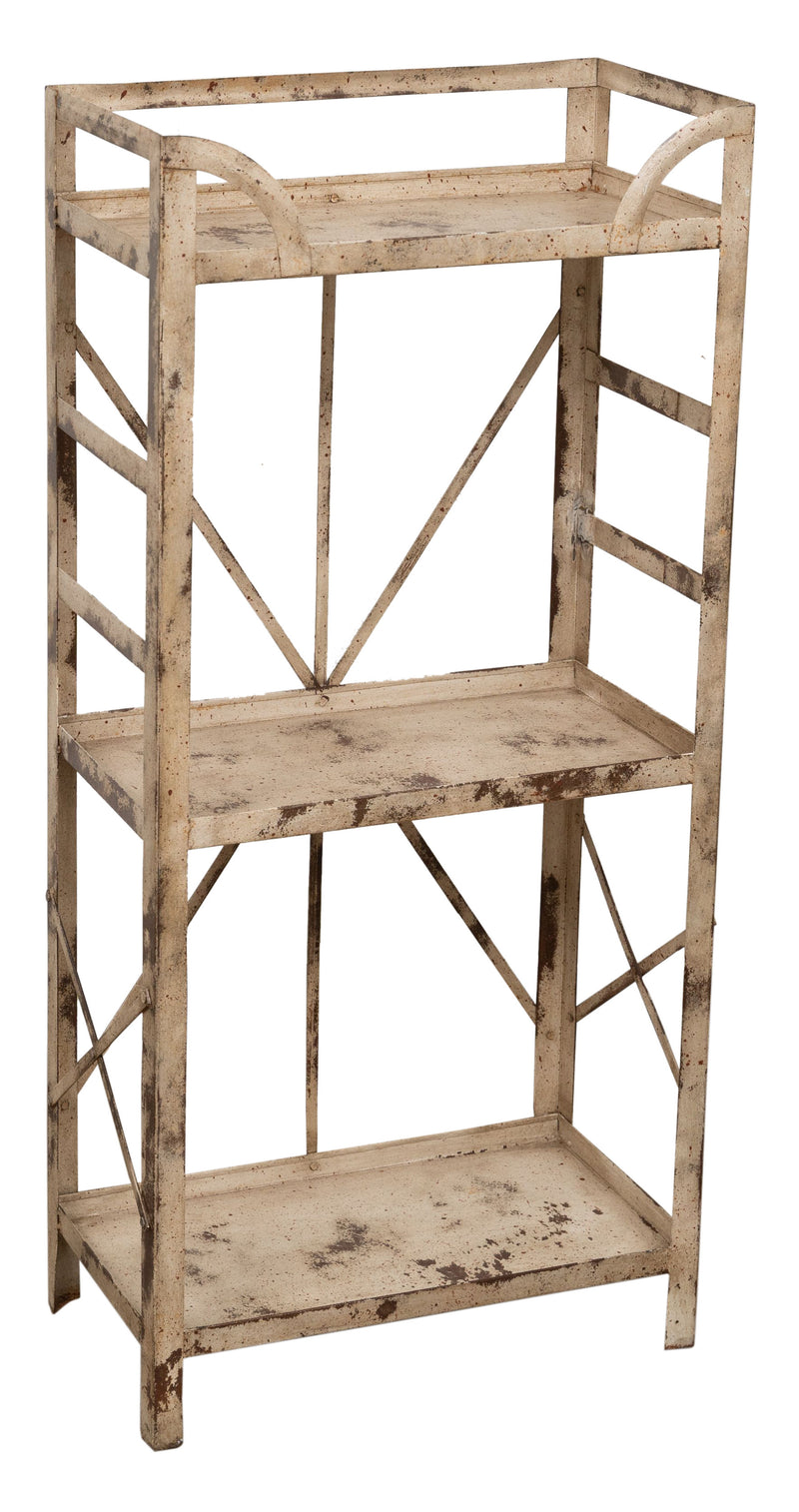 Biscottini Etagere Shabby in ferro finitura naturale anticata realizzato ferro. dimensioni