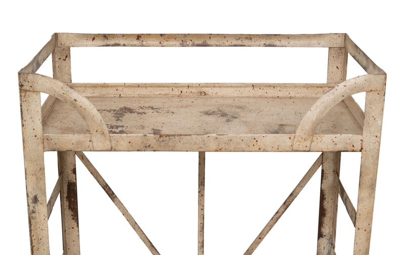 Biscottini Etagere Shabby in ferro finitura naturale anticata realizzato ferro. dimensioni