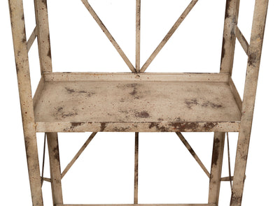 Biscottini Etagere Shabby in ferro finitura naturale anticata realizzato ferro. dimensioni