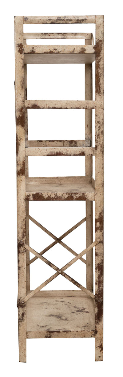 Biscottini Etagere Shabby in ferro finitura naturale anticata realizzato ferro. dimensioni