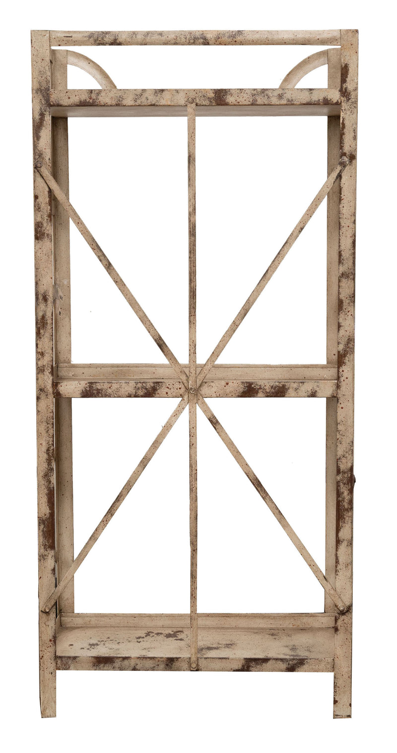 Biscottini Etagere Shabby in ferro finitura naturale anticata realizzato ferro. dimensioni