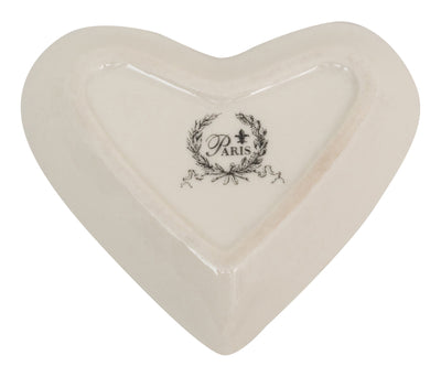 Biscottini Contenitore con coperchio in porcellana bianca decorata "Le Bain Paris" L10,4xPR8,7xH4 cm