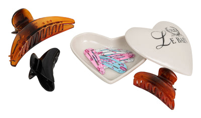 Biscottini Contenitore con coperchio in porcellana bianca decorata "Le Bain Paris" L10,4xPR8,7xH4 cm