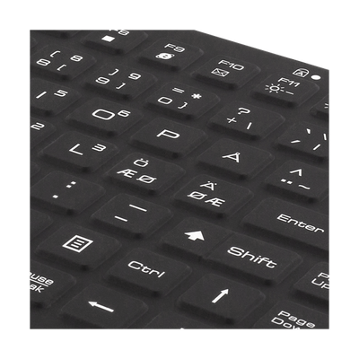 Deltaco TB-509 tastiera Universale QWERTY Nordic Nero (DELTACO TB-509 - tastatur - med pegepi)