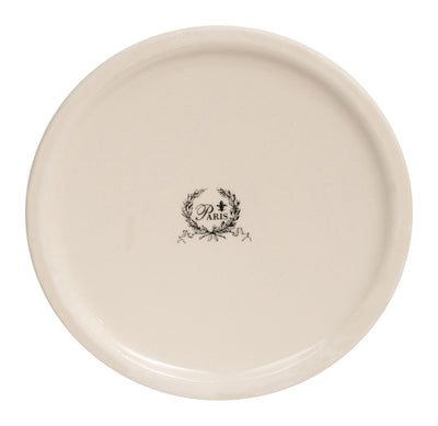 Biscottini Portascopino porcellana bianca decorata "Powder Soap" L12xPR10xH16,2 realizzato