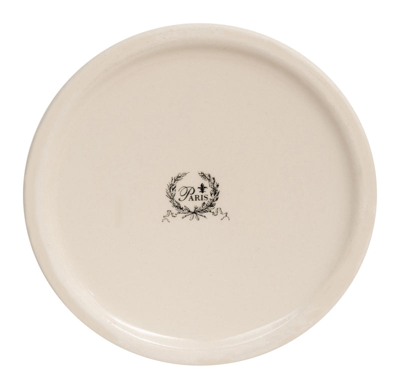 Biscottini Portascopino porcellana bianca decorata "Powder Soap" L12xPR10xH16,2 realizzato