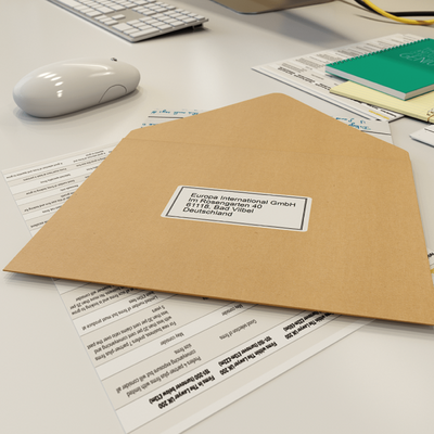 Brother QL-600G stampante per etichette [CD] Termica diretta A colori 300 x 600 DPI 71 mm/s Con cavo e senza cavo DK (P-TOUCH QL-600G LABEL PRINTER - 600 DPI 71 MM/S)