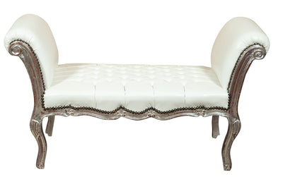 Biscottini Panchetta stile francese Luigi XVI in legno massello di faggio XVI, faggio,