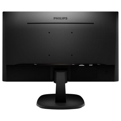 Monitor Philips 243V7QDSB - Display 24 pollici (23.8") W-LED - 16:9 - 1920x1080 Full-HD - 250 cd/m2 - 4 ms - Contrasto 1000:1, Din. 10.000.000:1 - VGA, HDMI DVI - Vesa - Nero