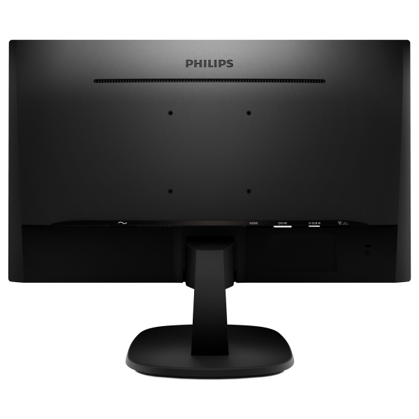 Monitor Philips 243V7QDSB - Display 24 pollici (23.8") W-LED - 16:9 - 1920x1080 Full-HD - 250 cd/m2 - 4 ms - Contrasto 1000:1, Din. 10.000.000:1 - VGA, HDMI DVI - Vesa - Nero