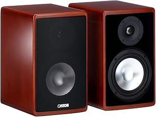 Canton Ergo 620 Altoparlante per scaffale a 2 vie Bassreflex (70/130 Watt), confezione da 2, colore: Ciliegia
