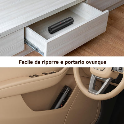 Mini Aspirapolvere, Aspirapolvere Auto Potente Potenza di 70W Aspirabriciole Silenzioso e Leggero con Filtro HEPA 30Min per Correre USB Ricaricabile Adatto per Casa e Auto