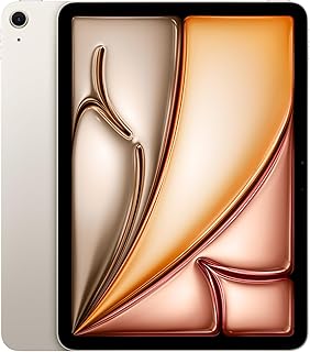 Apple iPad Air 11" with M3 Chip: Apple Intelligence, Liquid Retina Display, 256GB, 12MP Front Camera/Rear Camera, WiFi 6E, Touch ID, All Day Battery - Polar Star