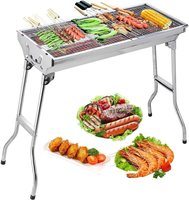 ACCONTO SPEDIZIONE PAGAMENTO ALLA CONSEGNA  Barbecue Griglia a Carbone Professionale per 5-10 Persone, Barbecue Carbone Barbecue Pieghevole per BBQ, Utensile BBQ Grill, Giardino Terrazza Campeggio Picnic