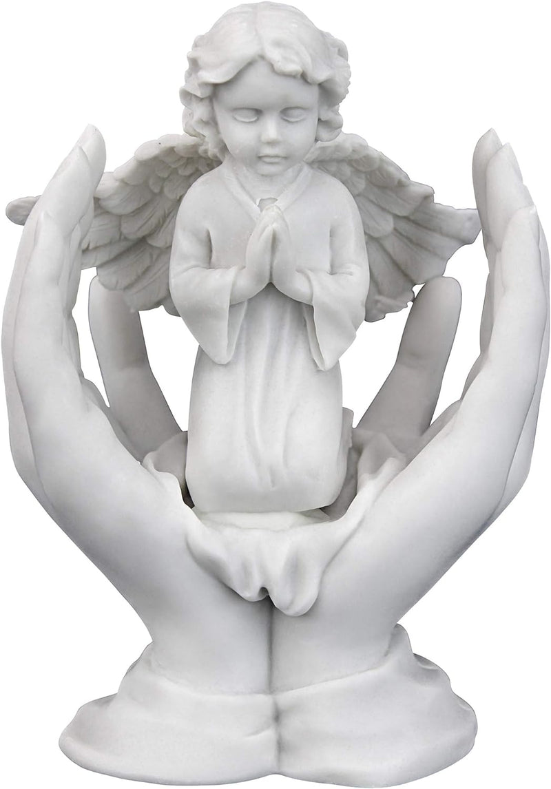 Design Toscano Statua in Marmo Sintetico Preghiere di Un Angelo