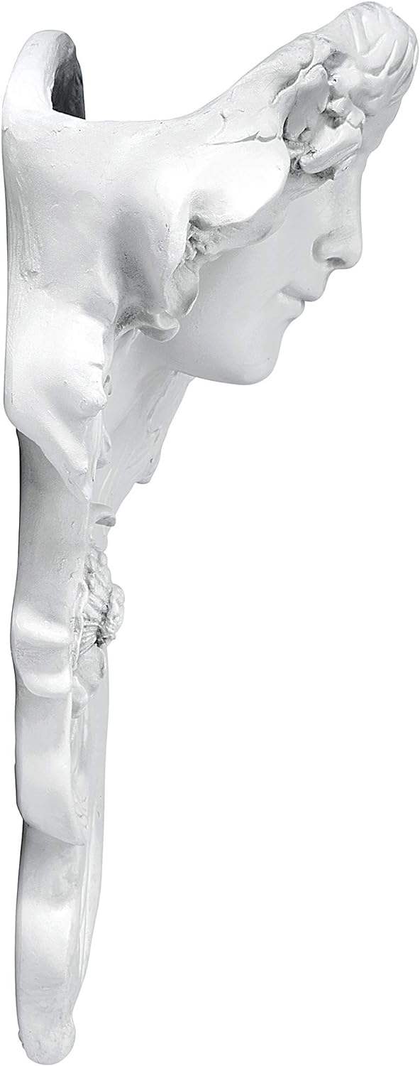 Design Toscano NG302815 Le Etoile: Scultura da Muro Greenman Francese, Pietra Antica, 14x33x38 cm